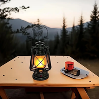 2025 Hot Super Bright Power LED Rétro Lanterne Portable Suspension Lampe Usb Rechargeable Métaux Corps Tente Éclairage LED Camping Lumière