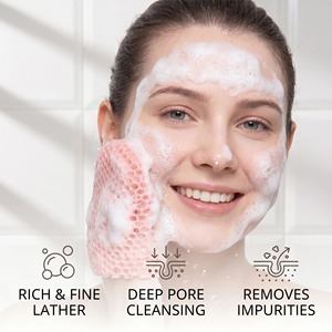 Guantes Exfoliantes de Panal de Abeja para Ducha, Guante de Baño Limpiador Corporal Transpirable e Inodoro, Herramienta para el Cuidado de la Piel, Multicolor - Product Image 5