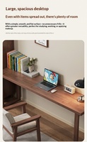 Bureau simple et moderne en bois ultra-étroit de 40 cm de large, assemblé, pour chambre à coucher, salon, bureau