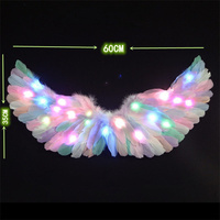 Ailes de déguisement d'ange en gros Accessoires de baguette de fée jupe d'aile d'ange lumineuse pour la fête de Noël et d'Halloween