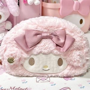 Linda estrella Kabi Yumi perro <span class=keywords><strong>Melo</strong></span> Di Lomi felpa pluma bolsa creativa Sanrio gran capacidad bolsa de papelería - Product Image 5