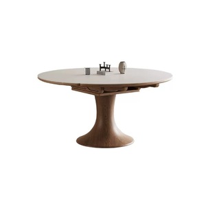 Hiện Đại Tối Giản Bằng Gỗ Bàn Ăn Và Ghế Đặt Đa Chức Năng Cho 6-8 Người Cho Bữa Ăn Tối Trong Phòng Khách Hoặc Phòng Ăn - Product Image 6