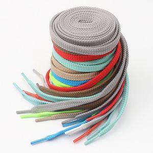 Cordones Planos de 8mm para Zapatillas, Cordones Decorativos Coloridos para Zapatos, Cordones de Poliéster - Product Image 1