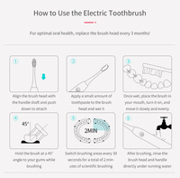 Brosse à dents électrique portable avec options de couleurs vives personnalisées, compatible avec les brosses à dents soniques électroniques pour adultes