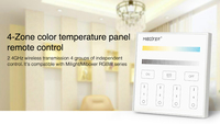 T2 4 Groupes CCT Smart Panel Télécommande LED Wi-Fi Variateur de Lumière 2.4GHz Transmission Sans Fil Contrôle Individuel 4 Zones MiBOXER