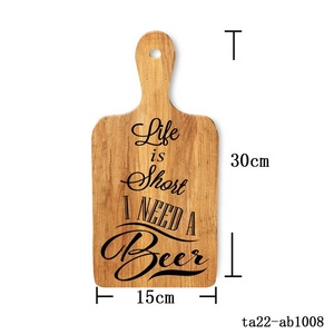 Cartello da parete in legno art home decor indoor inspirational quotes hanging decor restaurant bar tagliere vassoio per pizza - Product Image 3