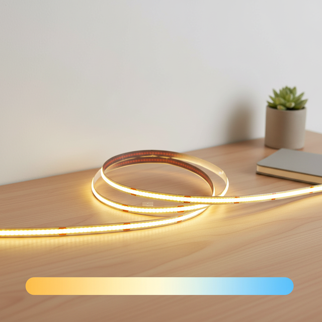 Custom Cuttable Flexible Tape Smart Tube Plastic Profiles IP20 Landscape 24V Manual Button DOT COB SMD LED Strip Light