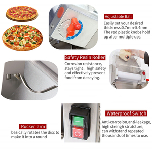 Machine laminadora de masa para forma pâte à pizza presse ouverte <span class=keywords><strong>formar</strong></span> hacer maza se stratifié civière laminateur machine à rouleaux - Product Image 4