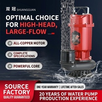 Pompe submersible centrifuge électrique domestique pour eaux usées, pompe de drainage des eaux usées à haute pression