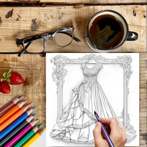 Livre de <span class=keywords><strong>coloriage</strong></span> personnalisé à l'échelle des grises pour enfants, portrait de fille rêveuse, activité artistique, anti-stress, éducatif, impression sur papier couché - Product Image 4