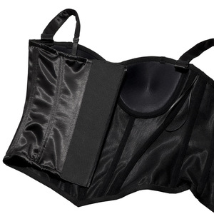 Top Corset Sexy para Mulheres, Sem Alças, com Copas Almofadadas, Cintura Ajustável, Modelador de Corpo com Alças Removíveis - Product Image 4
