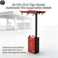 Robot Pemadam Kebakaran Pemantauan Otomatis Penuh Waktu Nyata Tahan Debu Tahan Air untuk Stasiun Bensin/Gas/LPG dan Pengisian Daya Kendaraan Listrik