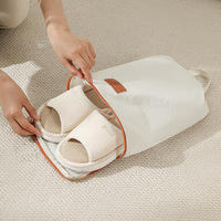 Sac de rangement de luxe pour sous-vêtements et chaussettes - Grande capacité, portable, pour voyage, sous-organisation de bagages, fermeture éclair, usage polyvalent pour chambre à coucher