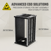 KEXING COP-802 ESD Magazine de stockage de cartes PCB 355x315x580mm, réglable 80-250mm, pour cartes de circuits SMT
