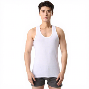 Débardeur côtelé 100 % coton pour <span class=keywords><strong>homme</strong></span>, doux, respirant, décontracté - Product Image 6