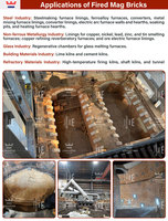 Personnalisable 1800 ° Briques réfractaires en magnésie résistantes à la corrosion pour fours à ciment