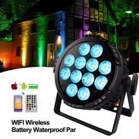 Igreslite WIFI Sans Fil DMX Batterie LED Par Can 12*18w Ip65 Étanche Projecteur de Scène