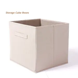 Style maison chambre armoire coin placard rangement Cube boîtes bacs de rangement en tissu pour rangement tiroir organisateur