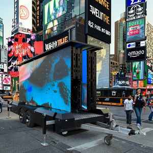 Extérieur P10 Mobile Véhicule Marketing <span class=keywords><strong>DoubleSide</strong></span> Led Remorque Commercial Rotatif Publicité Panneau D'affichage Écran Géant - Product Image 4