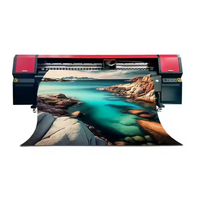 Impresora de Sublimación Longfuture de 3200 mm con Cabezal de Impresión 4H, Tinta Solvente, Impresora Semiautomática para Banderas/Pancartas, 1 Año de Garantía