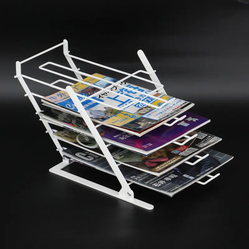 5 Tier Desk Paper Storage Organizer Book Magazine File Holder