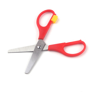 <span class=keywords><strong>Ciseaux</strong></span> de sécurité <span class=keywords><strong>pour</strong></span> enfants en acier inoxydable rouge à pointe arrondie avec règle graduée, <span class=keywords><strong>pour</strong></span> étudiants, travaux manuels, bricolage, modèle rouge - Product Image 6