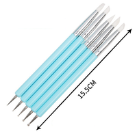 9 Stück Fondant Kuchen Dekorations set Mehrzweck Keramik Form werkzeug Luft trockener Ton Modell ier stift für Kinder Handwerk DIY Backen