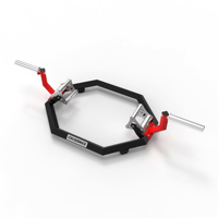 Crossmax CF058 Barre hexagonale en acier robuste pour soulever des poids morts, poids libres avec une capacité de 250 kg/550 lb pour la musculation des bras et des épaules