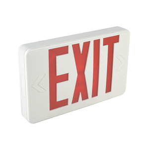 Señal de salida de emergencia LED de doble cara (montaje lateral y de techo) 3W, UL, respaldo de batería de 90 minutos - Product Image 1