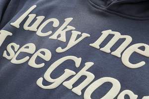 BLLDFZ <strong>I</strong> <strong>See</strong> <strong>Ghosts</strong> Hip Hop <strong>Hoodie</strong> 100% Cotton Solid Pattern Lined Design Digital Printing Loose Fit for Winter Season - Product Image 3