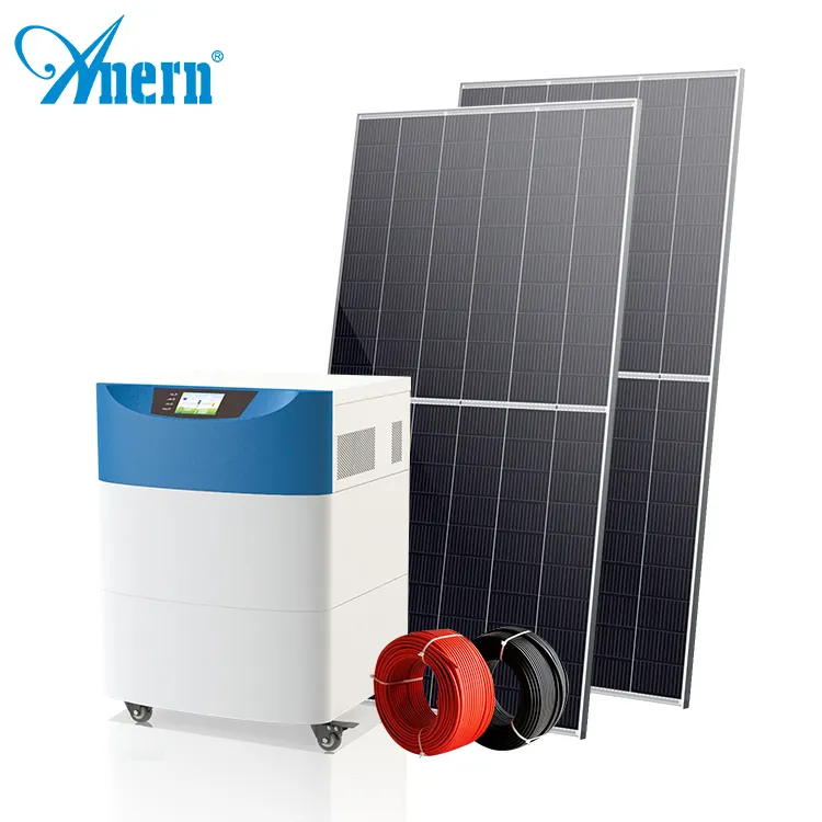 نظام الطاقة الشمسية الجديد من Anern الكل في واحد 3 كيلو واط للاستخدام المنزلي