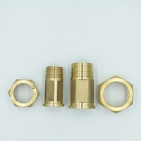 Ningshui Brass/stainless Steel Water Meter Fittings Connector Tube Press Fittings Brass Thread Copper Union Connector