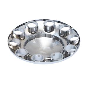 Oferta: Kit Completo de Cubiertas para Ejes de Ruedas de Camión, Cromado ABS, Cubiertas de Tuercas de 33 mm, para Camiones Semi, Círculo de Pernos de 11.25 Pulgadas, Montaje con Pernos - Product Image 3