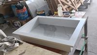 Niches de douche murales en marbre blanc Calacatta personnalisées SH STONE, insert en pierre artificielle pour salle de bain, niche de douche en coquille