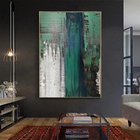 Peinture à l'huile abstraite personnalisée sur toile, murale faite à la main, art mural moderne, tableau pour bureau, bar, maison, grande œuvre d'art