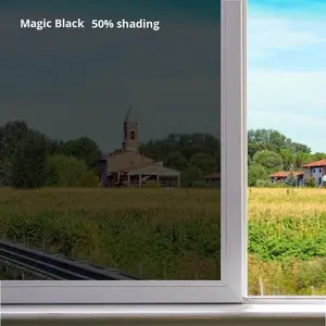 ملصق نافذة معتم من مادة البولي إيثيلين تيريفثالات مع عزل حراري غير شفاف للاستخدام في غرف النوم - راحة أثناء النوم - Product Image 4