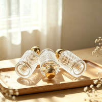 Nouveautés, design luxueux, logo personnalisé, flacon de parfum en verre transparent de haute qualité 30 ml avec impression à l'écran