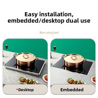 Planche chauffante électrique encastrable en acier inoxydable pour restaurant, température réglable, écologique, pour buffet et maintien au chaud des aliments