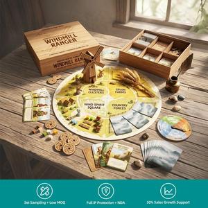 F Fantasy <b>Board</b> Game with Round Game <b>Board</b> Walmart SCS Audited Satin Varnish for Pastoral Nature Discovery Deluxe Clamshell Box - Product Image 1