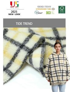 Vente chaude <span class=keywords><strong>Manteau</strong></span> d'hiver en sherpa 100% polyester à imprimé animal pour filles Anti-odeur Extensible Léger Vêtement de mode - Product Image 2