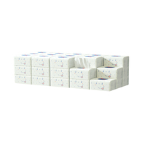 Mouchoirs en papier doux de haute qualité, 4 plis, en pâte de bois vierge, jetables, pour bureau, hôtel, salon, usage quotidien