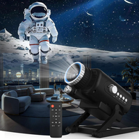 Projecteur de Galaxie 3D Planétarium, Veilleuse LED, Lumière d'Ambiance, 60 Modes de Scène Intégrés, avec Haut-parleur et Télécommande, Design Moderne