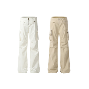 Pantaloni da donna in cotone svasato stile sportivo personalizzati all'ingrosso per donna Y2k pantaloni <span class=keywords><strong>Cargo</strong></span> larghi - Product Image 6