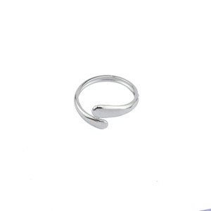 2026 Exquisite Simple Design Stainless Steel Water Drop Shaped <b>Ring</b> Simple Style Unisex's Geometric <b>Rings</b> Fashion Jewelry - Product Image 6