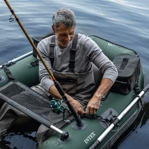 Bateau de pêche gonflable INTEX 68381 Big Catch <span class=keywords><strong>Pro</strong></span>, en PVC, pour la pêche en plein air, bateau à rames, 165 cm x 119 cm x 38 cm - Product Image 6