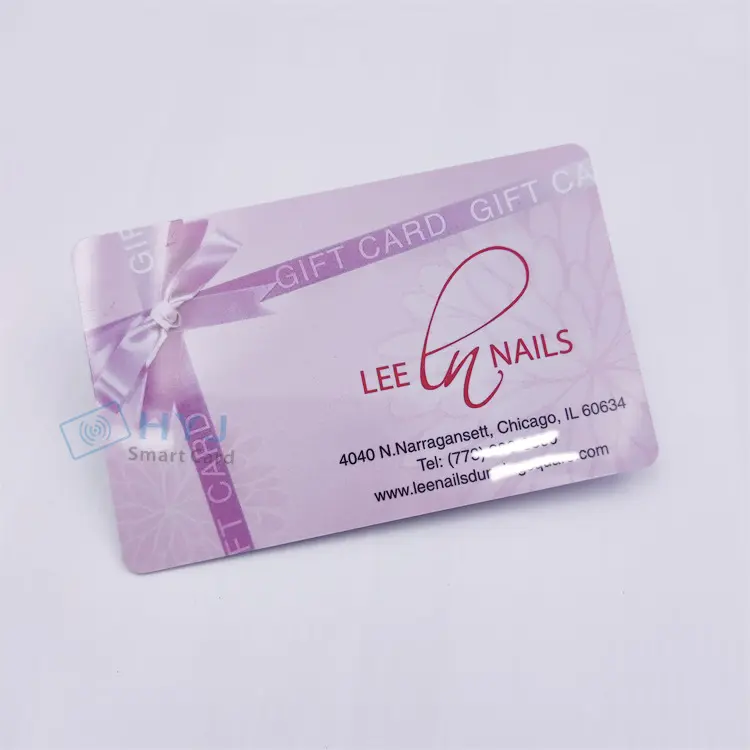 wholesale Invisible UV Light Ink printing pvc card gift card with serial number