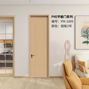 Puerta Interior Minimalista de Madera Contrachapada con Aislamiento Acústico para Dormitorio, Apertura Manual, Superficie Acabada, Puerta de Panel - Product Image 2