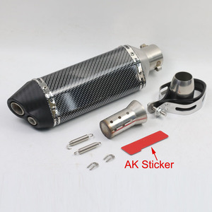 51mm moto tuyau d'échappement modifier Motocross silencieux d'échappement pour FZ6 CBR250 CB600 <span class=keywords><strong>MT07</strong></span> ATV <span class=keywords><strong>125</strong></span> Dirt Pit Bike silencieux - Product Image 5