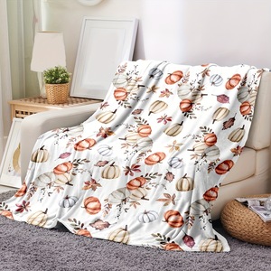 Couverture en flanelle à motifs d'Halloween, couverture de sieste, décoration d'Halloween effrayante, confortable, chaude, super douce pour les voyages et le camping YH-MT- - Product Image 6