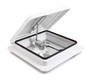 14 "RV tetto di sfiato con telecomando per rimorchio <span class=keywords><strong>Camper</strong></span> universale bianco coperchio del tetto di sfiato con 12V ventola di sfiato 6" lame coperchio bianco - Product Image 6